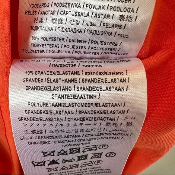 GUESS-COLD Shoulder Bright Orange Mini Dress (Size:Small) - Picture 15 of 16